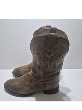 Tony Lama Cowboy Boots Men Size 8.5 EE VTG Made In USA 10932243